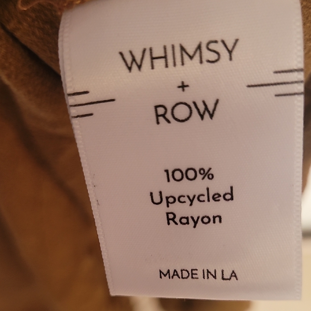 Whimsy + Row Brown Buttoned Long Sleeve Shirt Dress - Picture 4 of 8